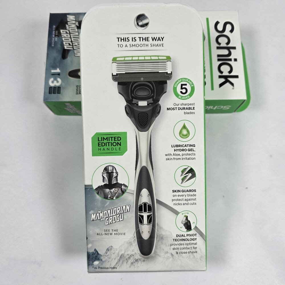 Mandalorian & Grogu MOVIE Schick Hydro Sensitive 5-Blade Razor 1 Razor Lot of 2 - Picture 7 of 8